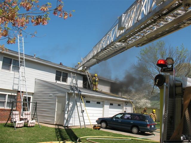Firefighters at work