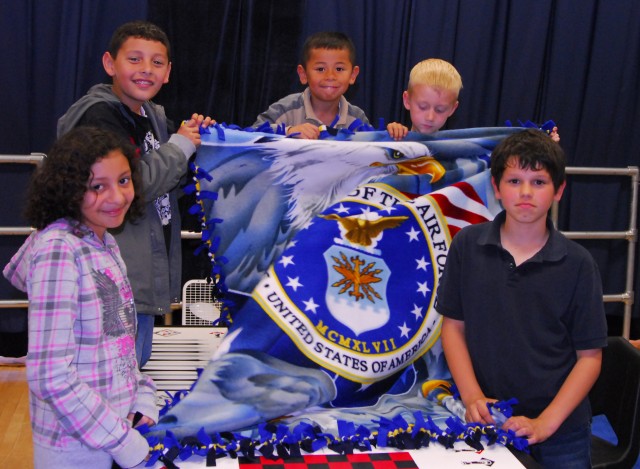 &quot;Looniversity&quot; kids make blankets to send to Afghanistan