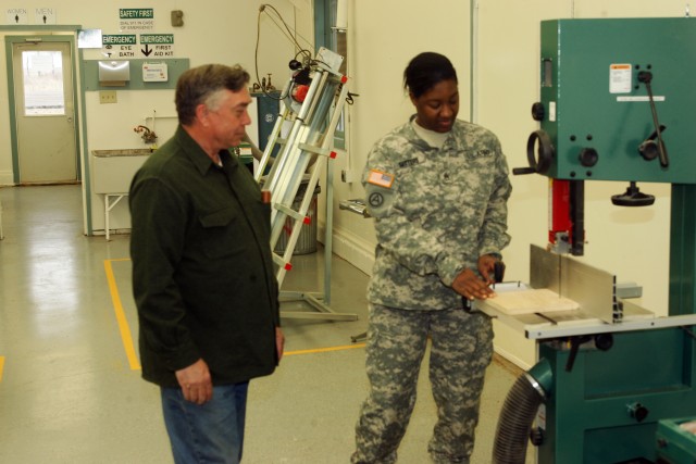 Fort McCoy Better Opportunities for Single Soldiers Woodshop activities