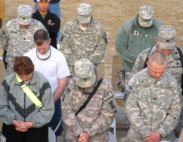 Kandahar Easter sunrise service