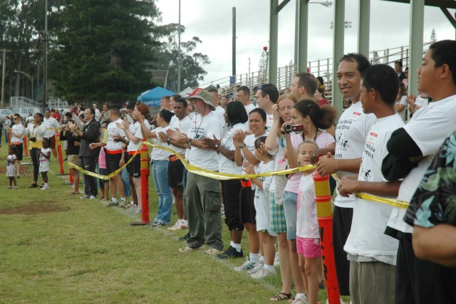Athletes participate in Special Olympics