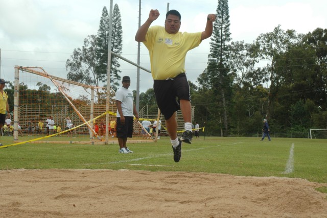 Athletes participate in Special Olympics