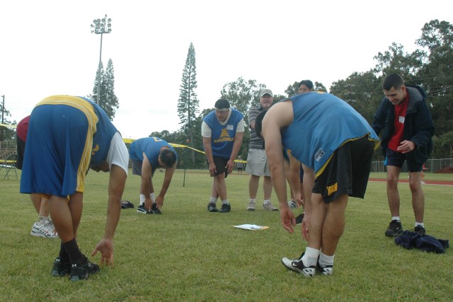Athletes participate in Special Olympics
