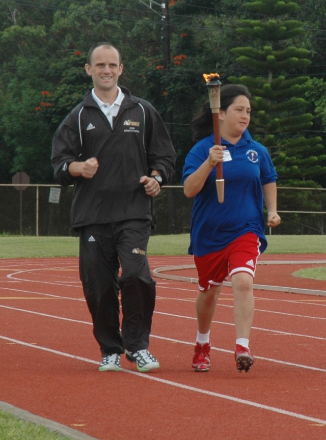 Athletes participate in Special Olympics