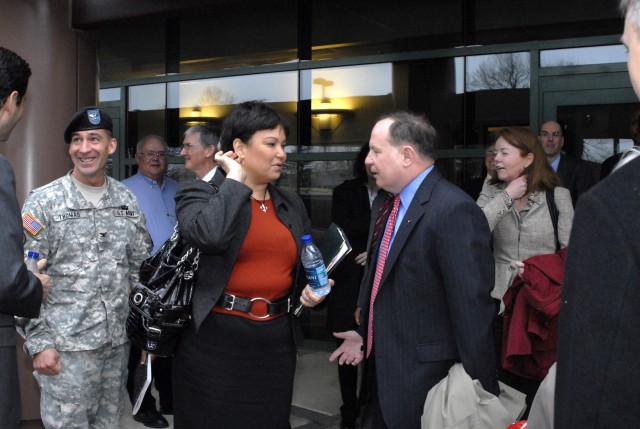 Jackson greets Tad Davis