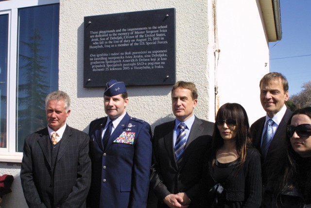 USACE, EUCOM, SOCEUR dedicate renovations to fallen Soldier