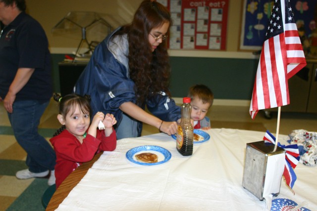 SAS hosts Family pancake breakfast