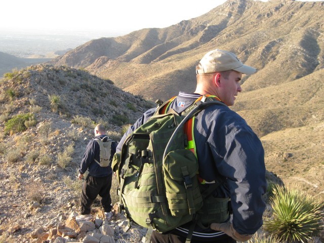 Climbers descend