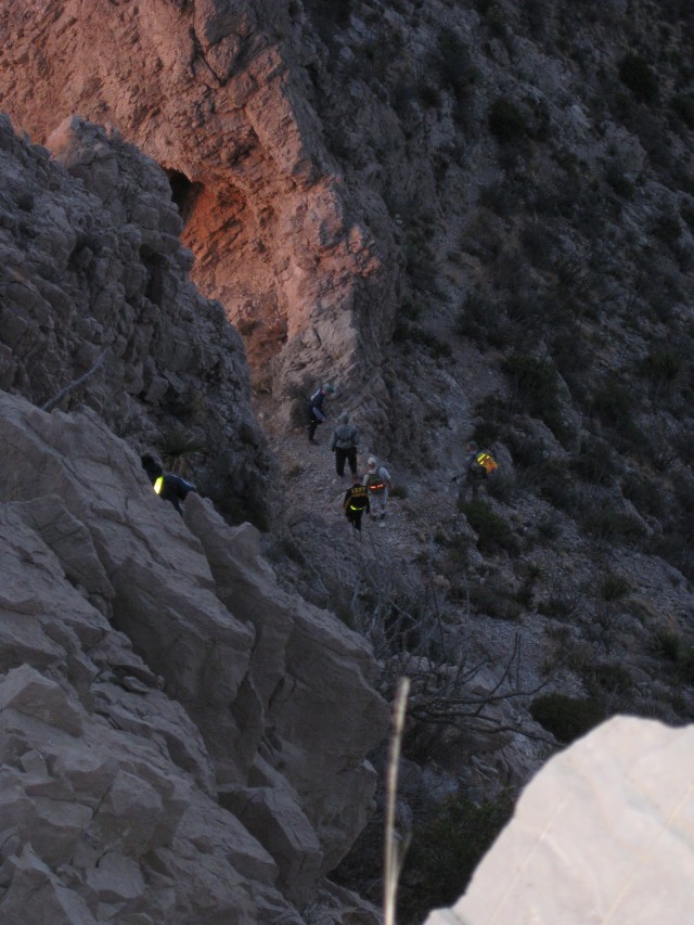 Descending towards McKelligon Canyon