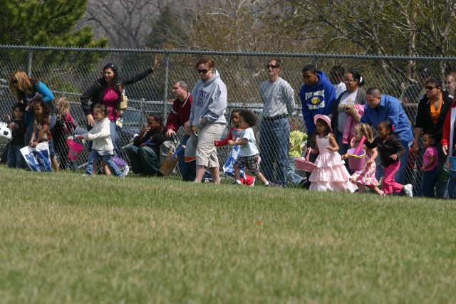 Annual egg hunt on post includes games, photos