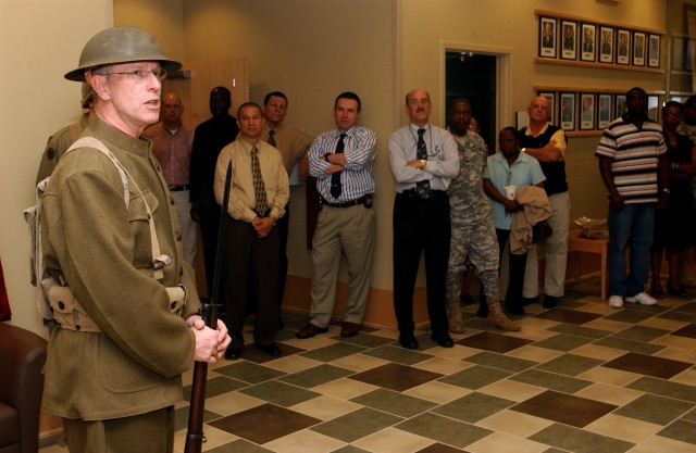 Captured Japanese Yosegaki flag returns to Camp Jackson, 81st Infantry Division during 101st Army Reserve Birthday Celebration