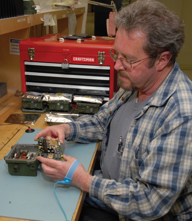 Employees repair, return VIS components