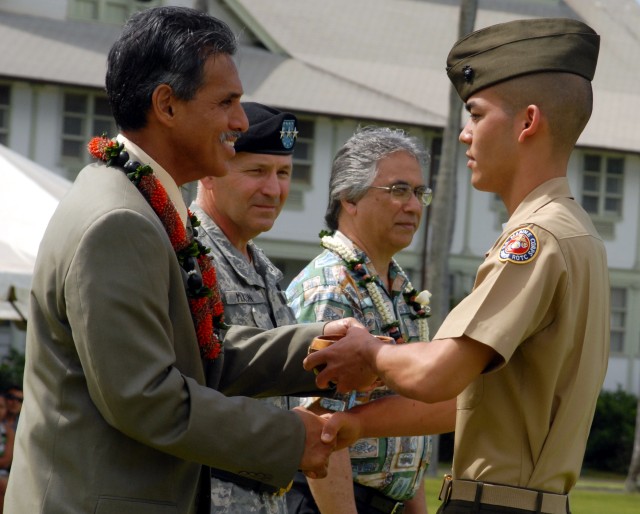 Hawaii JROTC Cadets Honored at Fort Shafter