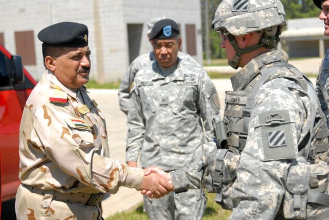 Iraqi General Visits 3rd HBCT at Fort Benning