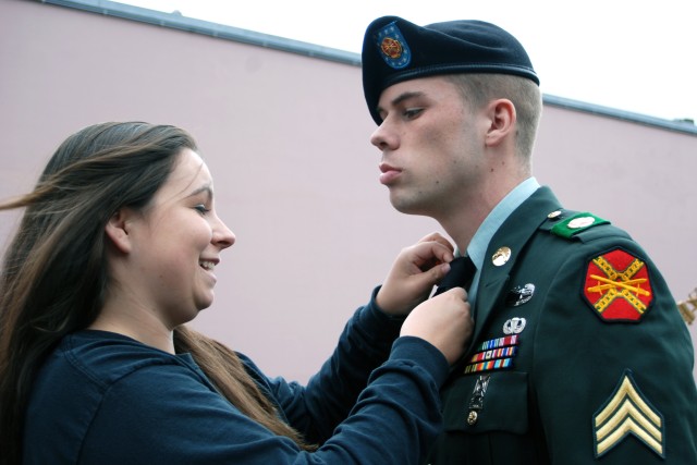 Army wife supports appreciative husband