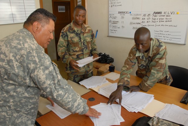 U.S. Army Africa mentors in Liberia