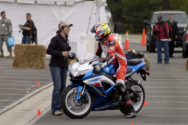 Motorcycle braking demo