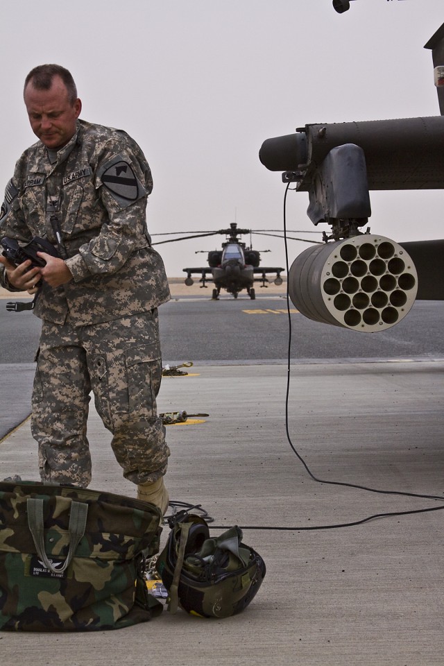 All Soldiers, including Col. Douglas Gabram, the commander of the 1st Air Cavalry Brigade, 1st Cavalry Division, have to complete training before heading into Iraq for their deployment. Aviators in particular have to go through environmental...
