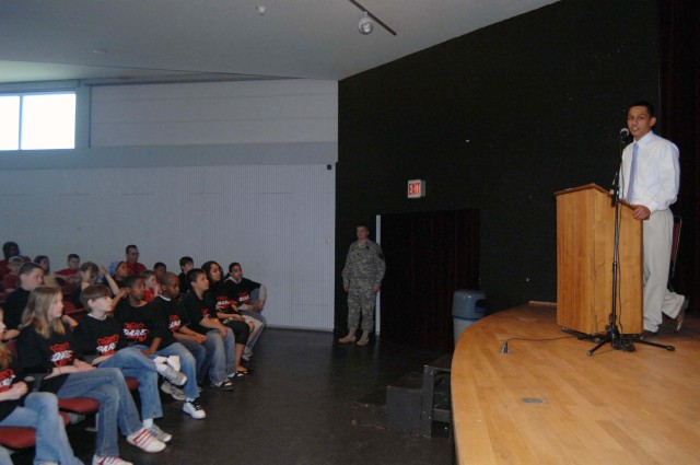 NCO 'D.A.R.E.s' local kids away from drugs