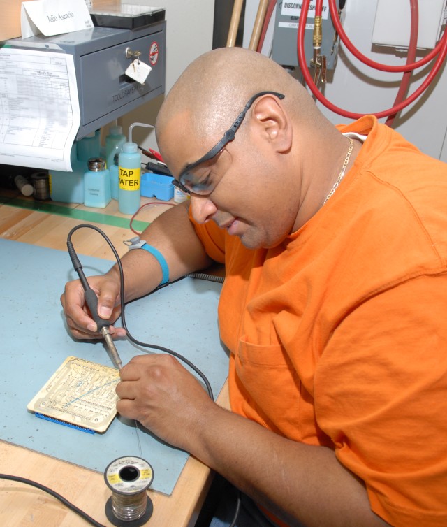 On the job at Tobyhanna- Transmitters Branch