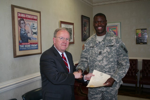 Mayor Coble and Master Sgt. Boles 