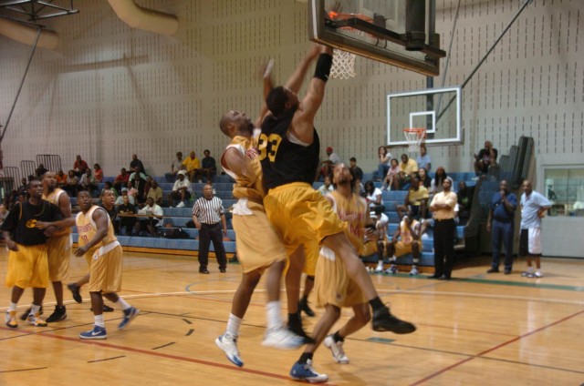 All-Army basketball team courts fans at Neal Fitness Center