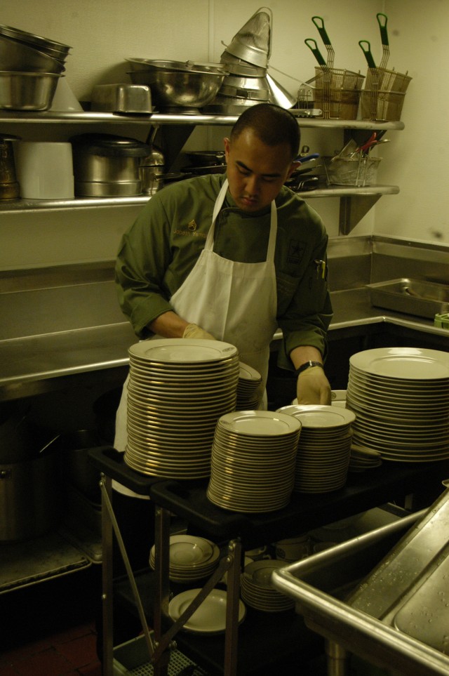 Soldiers serve --