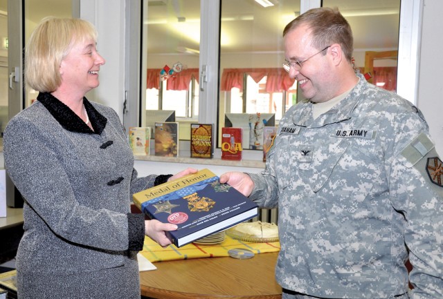Keeping their legacies alive: George Patton&#039;s grandson donates Medal of Honor books to Army libraries