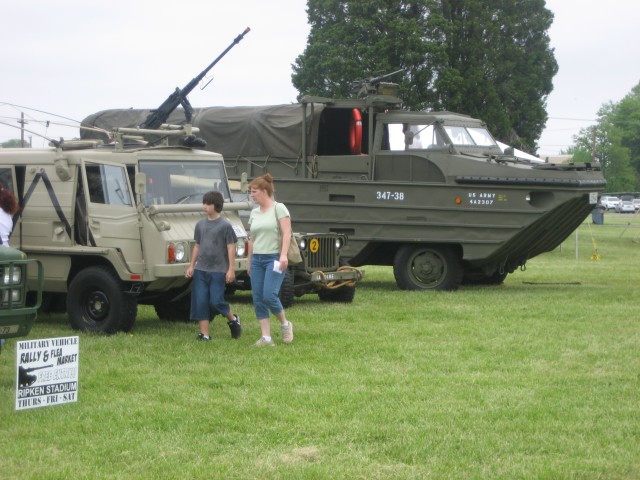 APG military vehicles at Armed Forces Day