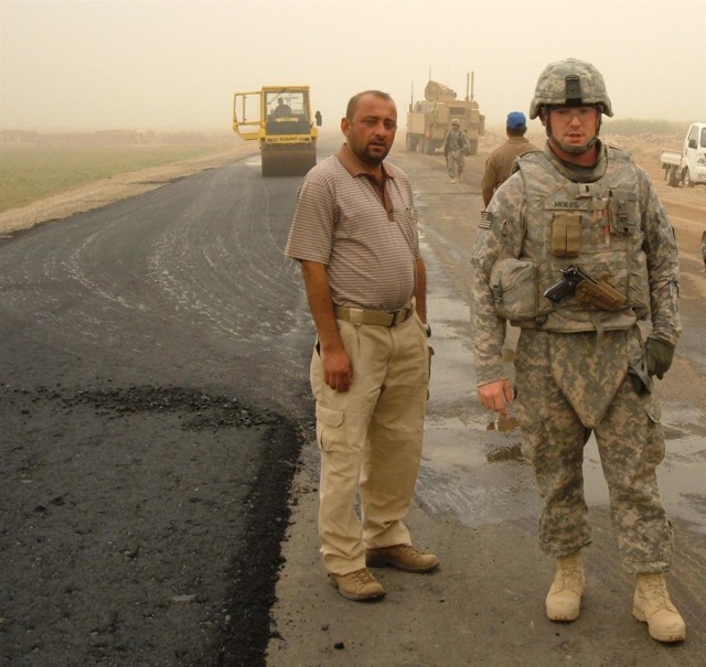 555th Engineer Brigade work to improve Iraqi Roads