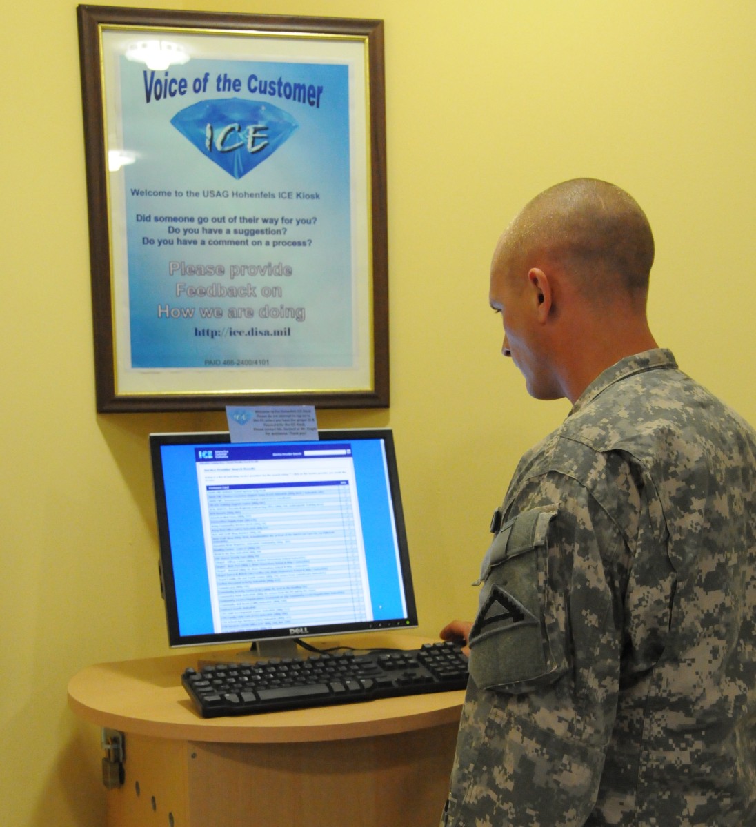 Hohenfels Customers Give Garrison Instant Feedback With New Ice Kiosks Article The United States Army