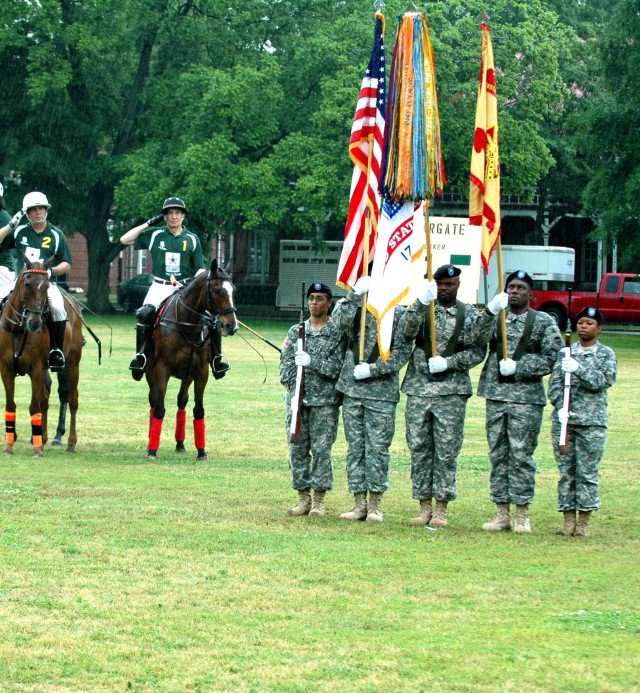 Polo match highlights game, Wounded Warrior program