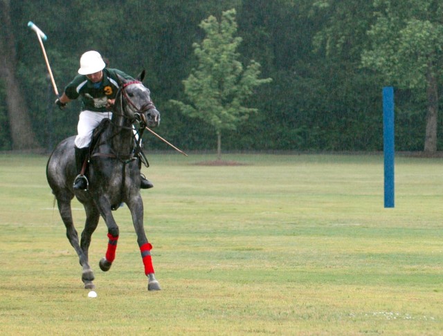 Polo match highlights game, Wounded Warrior program