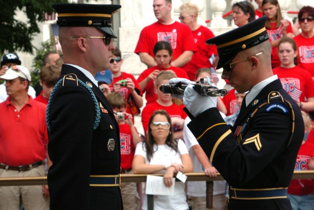 Inspection at the Tomb of the Unknown Soldier