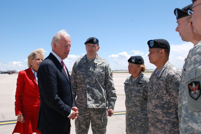 Army Guard Space Soldiers get thanks from Dr. Biden