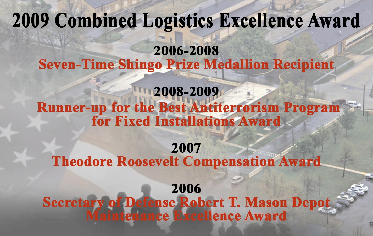 RRAD "Best of the Best" Depot receives 2009 Combined Logistics Excellence Award Article