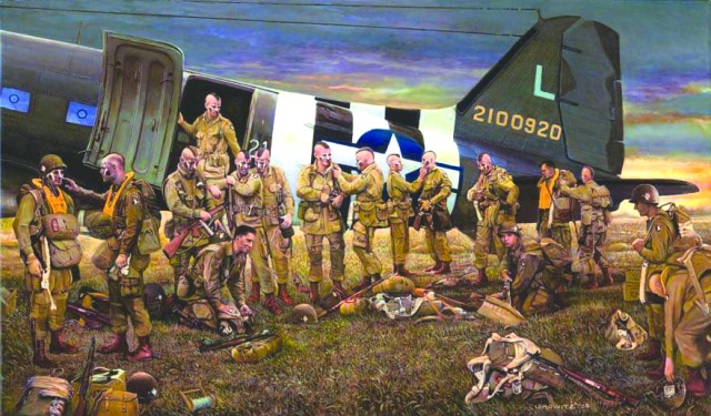 Limited print depicts famous D-Day jump