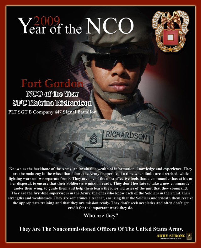 January 2009 "Year of the NCO" Poster
