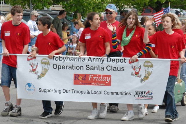 Many gather to celebrate military