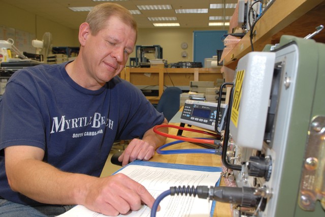 On the job at Tobyhanna- Automated Test Equipment Repair Branch