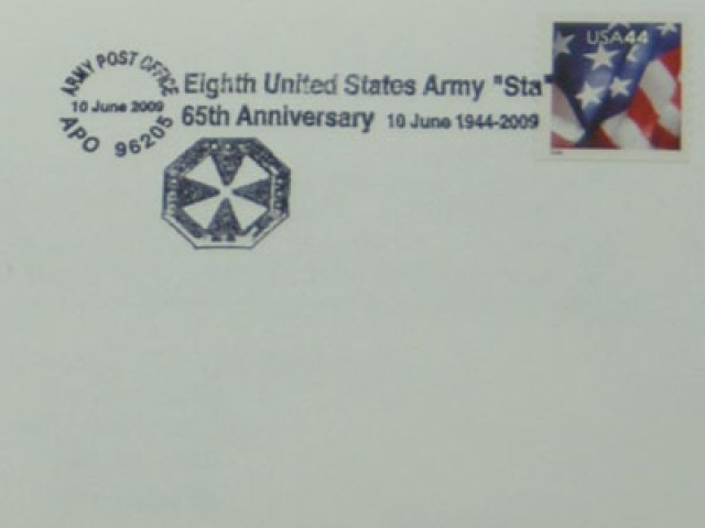 Postmark honors 8th U.S. Army&#039;s 65 years of service