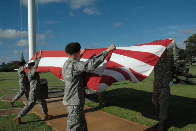 To the colors: the basics of flag folding by the 84th Engineer Battalion