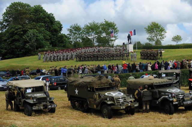 Paratroopers make historic jump, visit battlefields on D-Day anniversary