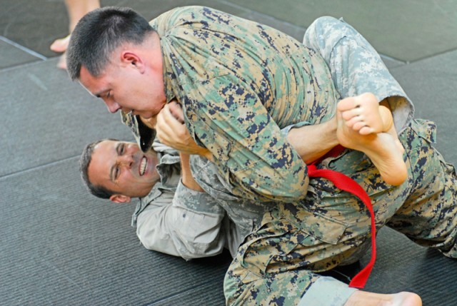 Junior captains lock up in combatives tournament