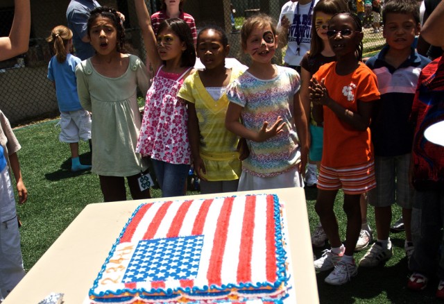 Yongsan children celebrate Army birthday