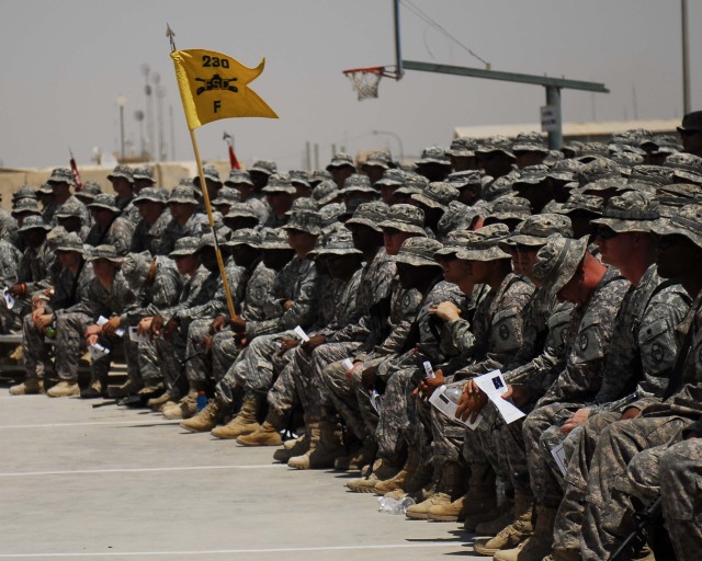 BAGHDAD-Hundreds of Soldiers from the 30th Heavy Brigade Combat Team attended a memorial service, May 29, for Army Reserve Maj. Jason George, North Carolina National Guardsman 1st Lt. Leevi Barnard, and Missouri National Guardsman Sgt. Paul Brooks, a...