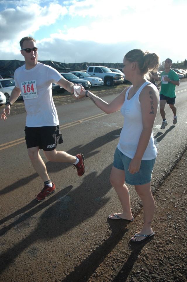 Captain breaks course record during local 10-mile race