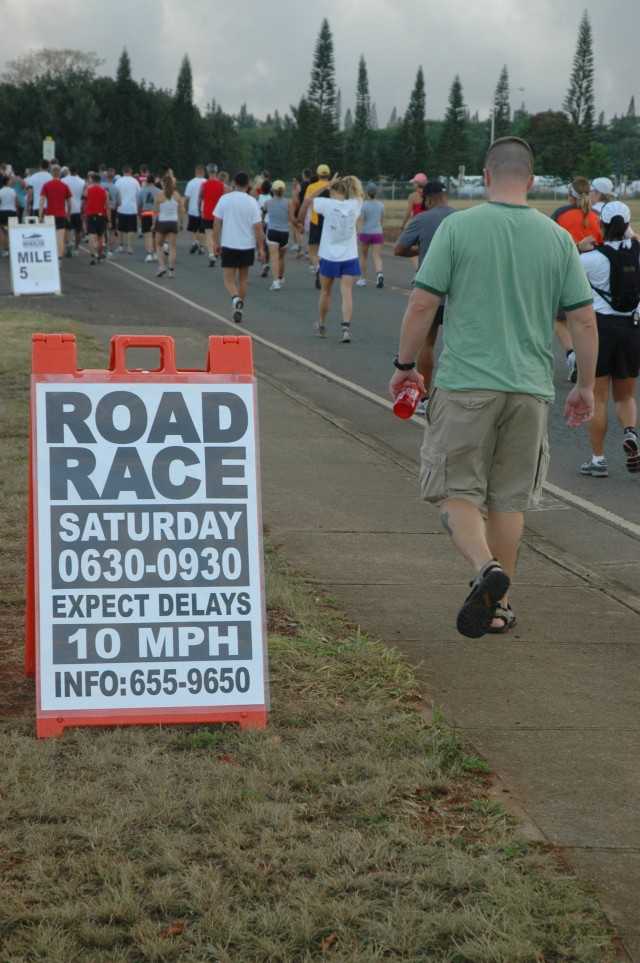 Captain breaks course record during local 10-mile race