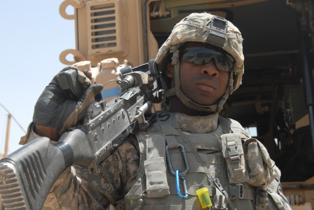 BAGHDAD - Pfc. Matthew Starks, a petroleum supply specialist assigned to Company G, 1st Battalion, 82nd Field Artillery Regiment, 3rd Brigade Combat Team, 82nd Airborne Division, only spent about a month in Iraq fueling vehicles. The Hayward,...