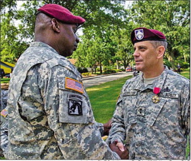 Corps general bids farewell
